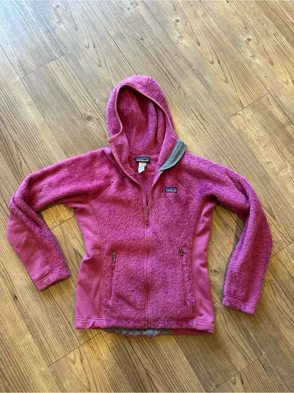 Patagonia Pink Hooded Fleece Jacket